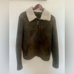 Banana Republic Brown Shearling Sheepskin Jacket